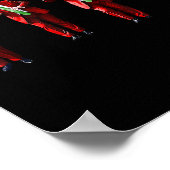 Funny Trump Dance Santa Claus Christmas Xmas Pajam Poster (Ecke)