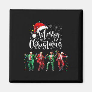 Funny Trump Dance Santa Claus Frohe Weihnachten We Magnet