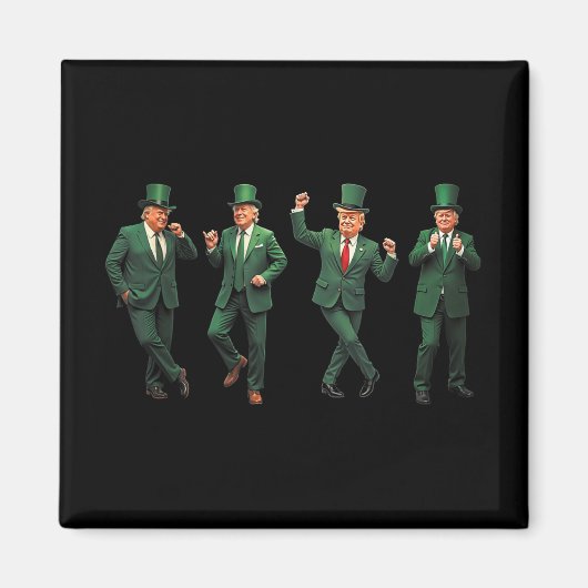 Funny Trump Dance St Patricks Day Pajamas Ymca Tr Magnet (Vorne)