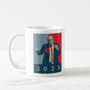 Funny Trump Dance, Trump 2025 Pop Art Efect Kaffeetasse
