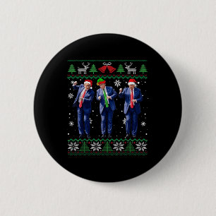 Funny Trump Dance Weihnachten Präsident 47 Weihnac Button