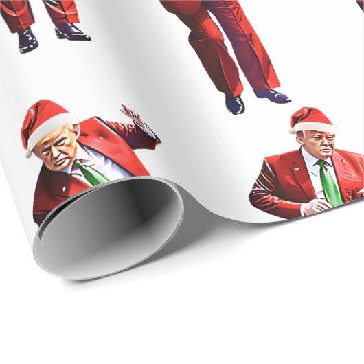Funny Trump Dance Weihnachtsgeschenk des Weihnacht Geschenkpapier (Rolleneckpunkt)