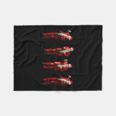 Funny Trump Dance Weihnachtsmann Weihnachten Weihn Fleecedecke (Vorderseite (Horizontal))