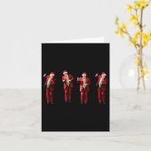 Funny Trump Dance Weihnachtsmann Weihnachten Weihn Karte (Gelbe Blume)