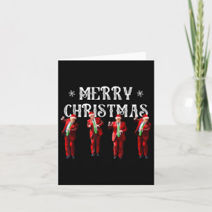Funny Trump Dance Weihnachtsmann Weihnachten Weihn Karte