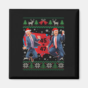 Funny Trump Dance Weihnachtsmann Weihnachten Weihn Magnet