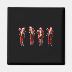 Funny Trump Dance Weihnachtsmann Weihnachten Weihn Magnet