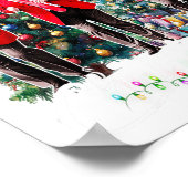 Funny Trump Dance Weihnachtsmann Weihnachten Weihn Poster (Ecke)