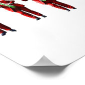 Funny Trump Dance Weihnachtsmann Weihnachten Weihn Poster (Ecke)