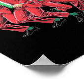 Funny Trump Dance Weihnachtsmann Weihnachten Weihn Poster (Ecke)