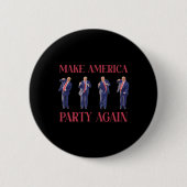 Funny Trump Dancing Button (Vorderseite)