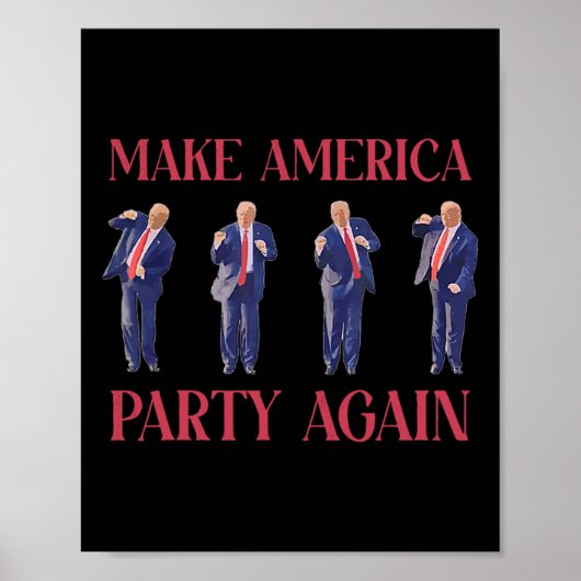 Funny Trump Dancing  Poster (Vorne)