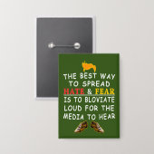 Funny Trump Der beste Weg Weihnachten zu verbreite Button (Vorderseite/Rückseite)