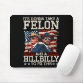 Funny Trump, der eine Hillbilly und eine Mousepad (Mit Mouse)