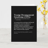 Funny Trump Derangement Syndrome Political Definit Karte (Gelbe Blume)