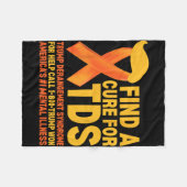 Funny Trump Derangement Syndrome Tds Awareness Rep Fleecedecke (Vorderseite (Horizontal))