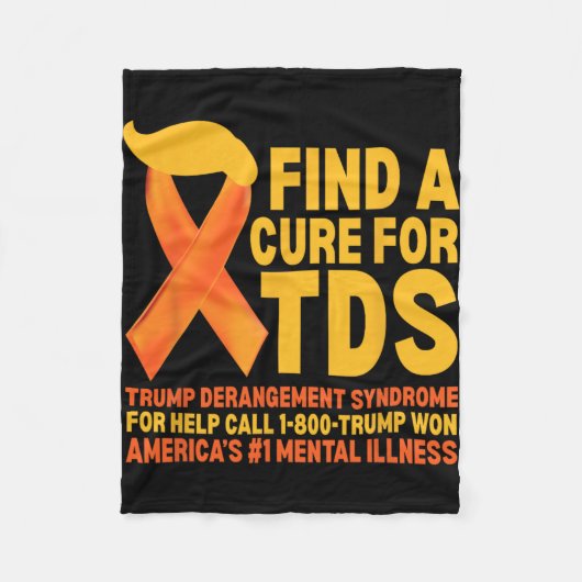 Funny Trump Derangement Syndrome Tds Awareness Rep Fleecedecke (Vorderseite)