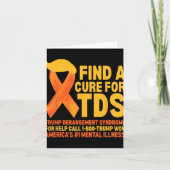 Funny Trump Derangement Syndrome Tds Awareness Rep Karte (Vorderseite)