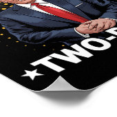 Funny Trump Donny zwei Dollar zu Weihnachten T Poster (Ecke)