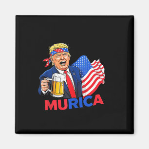 Funny Trump Drink Bier T-Shirts Weihnachten 2024 G Magnet