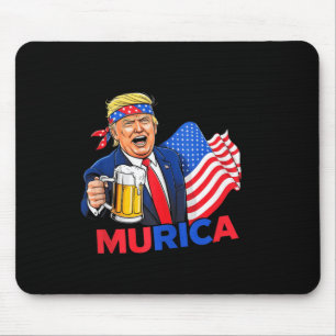 Funny Trump Drink Bier T-Shirts Weihnachten 2024 G Mousepad