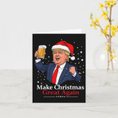 Funny Trump Drinking Beer Weihnachten 2024 Grea Karte (Gelbe Blume)
