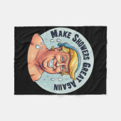 Funny Trump Duwer Grear wieder Fleecedecke (Vorderseite (Horizontal))