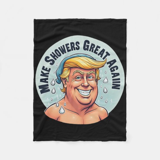 Funny Trump Duwer Grear wieder Fleecedecke (Vorderseite)