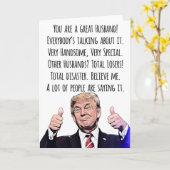 Funny Trump Ehemännerkarte aus der Ehefrau Politis Karte (Gelbe Blume)