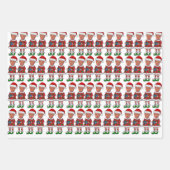 Funny Trump Elf 2024 Weihnachten wieder großartig Geschenkpapier Set (Vorderseite)