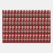 Funny Trump Elf Custom Face Foto Elf Weihnachten Geschenkpapier Set (Vorderseite 3)