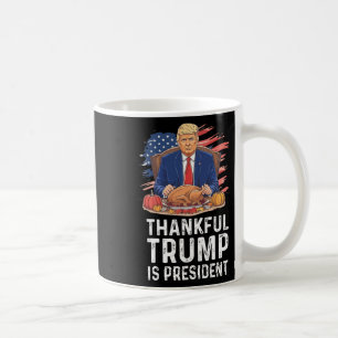 Funny Trump Erntedank dankbar Trump ist Präsident Kaffeetasse