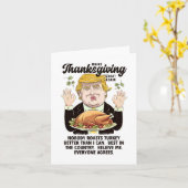 Funny Trump Erntedank macht Erntedank großartig Karte (Gelbe Blume)