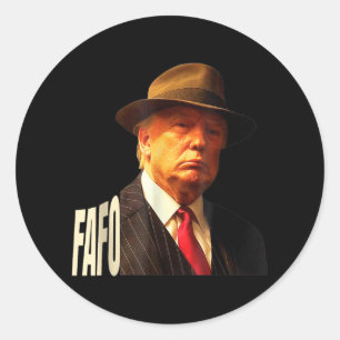 Funny Trump Fafo Republikaner 47 Trump Fafo F Rund Runder Aufkleber