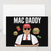 Funny Trump Fries Making Fries Mac Daddy Einladung (Vorne/Hinten)