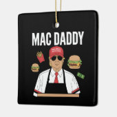 Funny Trump Fries Making Fries Mac Daddy Keramikornament (Links)