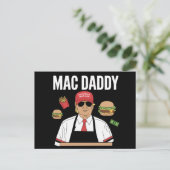 Funny Trump Fries Making Fries Mac Daddy Postkarte (Stehend Vorderseite)