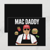 Funny Trump Fries Making Fries Mac Daddy Postkarte (Vorne/Hinten)
