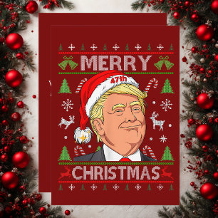 Funny Trump frohe Weihnachten Ugly Xmas Sweater Ge