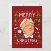 Funny Trump frohe Weihnachten Ugly Xmas Sweater Ge (Vorderseite)