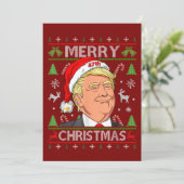 Funny Trump frohe Weihnachten Ugly Xmas Sweater Ge (Stehend Vorderseite)