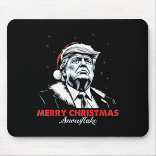 Funny Trump frohe Weihnachts-Snowflake Mousepad