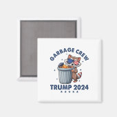 Funny Trump Garbyge Crew Magnet (Vorderseite/Rückseite)