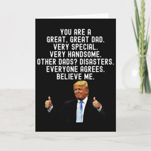 Funny Trump Geburtstag & Geburtstagsgeschenk für V Karte