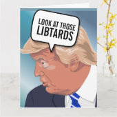 FUNNY TRUMP-GEBURTSTAGSKARTEN KARTE (Gelbe Blume)