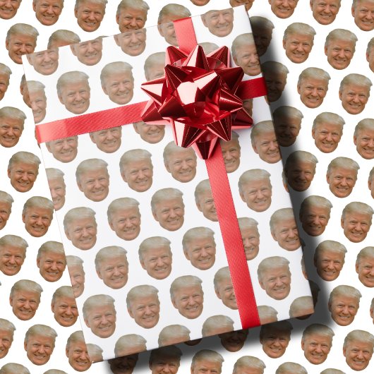 Funny Trump Gesicht Geschenkpapier