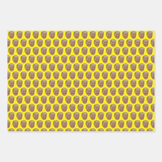 Funny Trump Gesicht Geschenkpapier Set (Vorderseite 2)