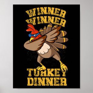 Funny Trump Gewinner Gewinner Türkei Abendessen Tu Poster