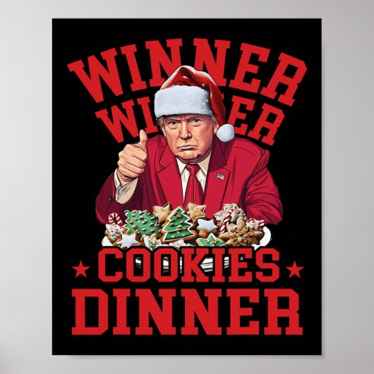 Funny Trump Gewinner Kochkünste Abendessen Merry C Poster (Vorne)