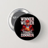 Funny Trump Gewinner Türkei Abendessen Erntedank D Button (Vorne & Hinten)